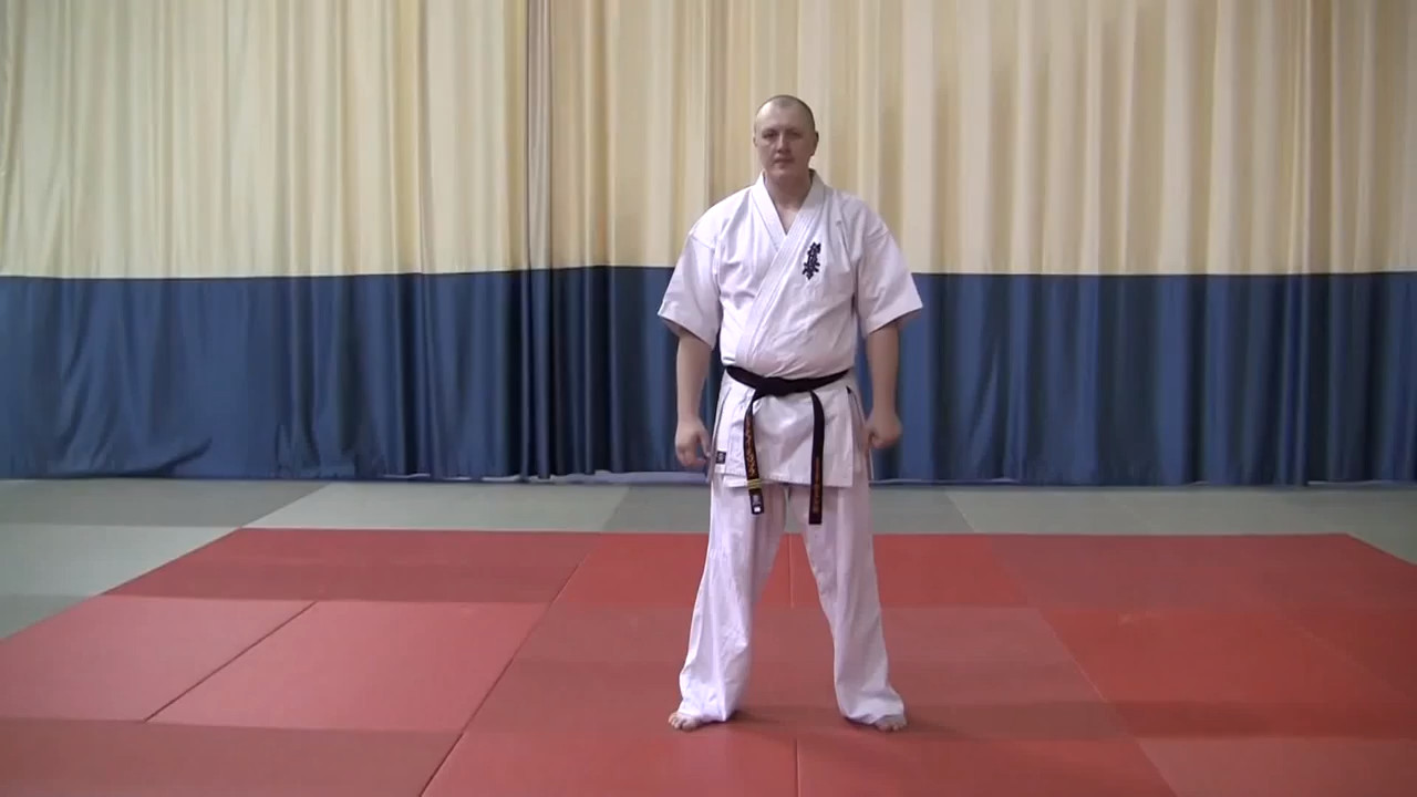 Стойка fudo-dachi (фудо-дачи) кёкусинкай карате www.kyokushin.su (1) -  GAMBARU DOJO